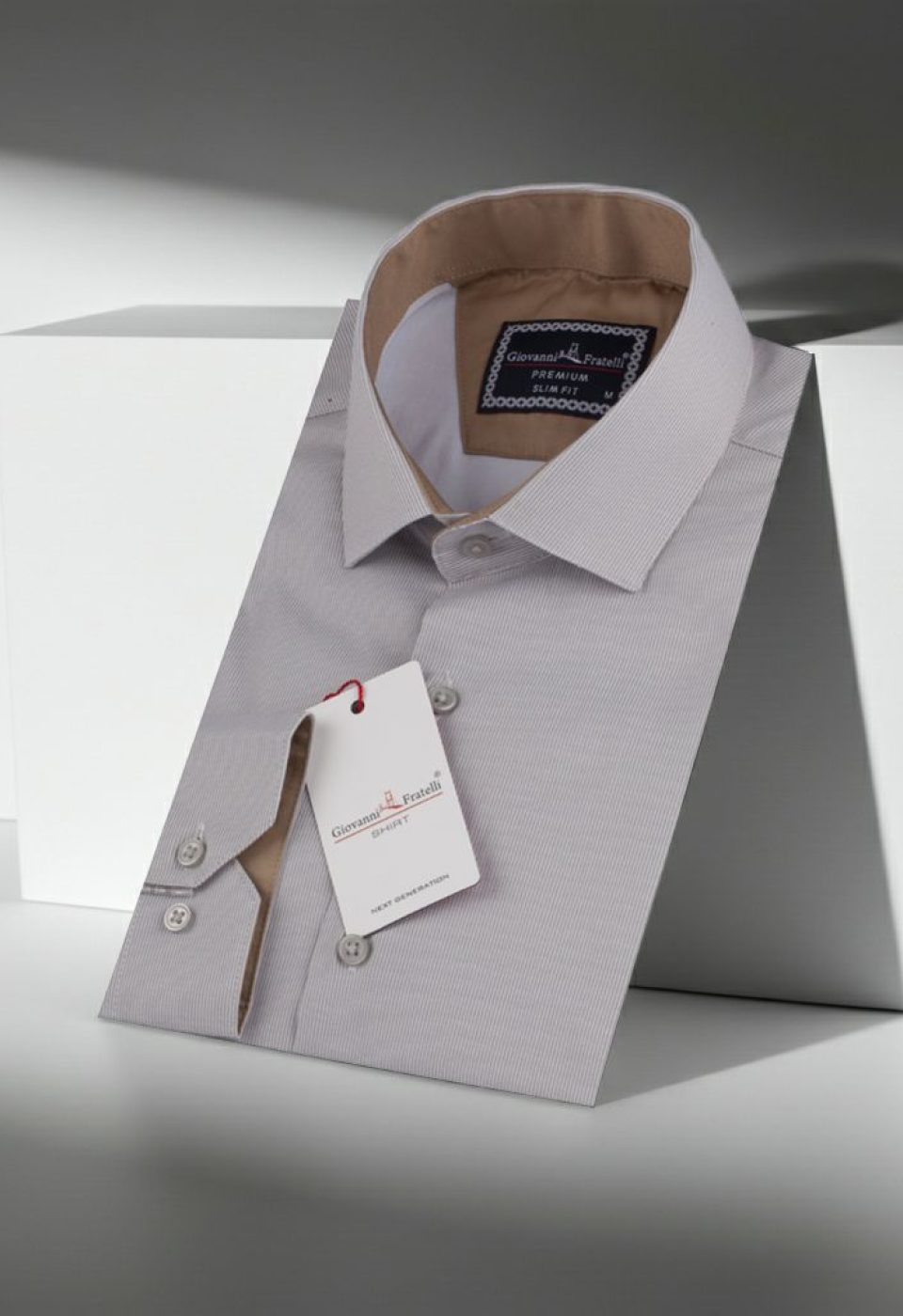Slim Fit Uzun Kol Desenli Erkek Gömlek 3GMK312177002 - Giovanni Fratelli