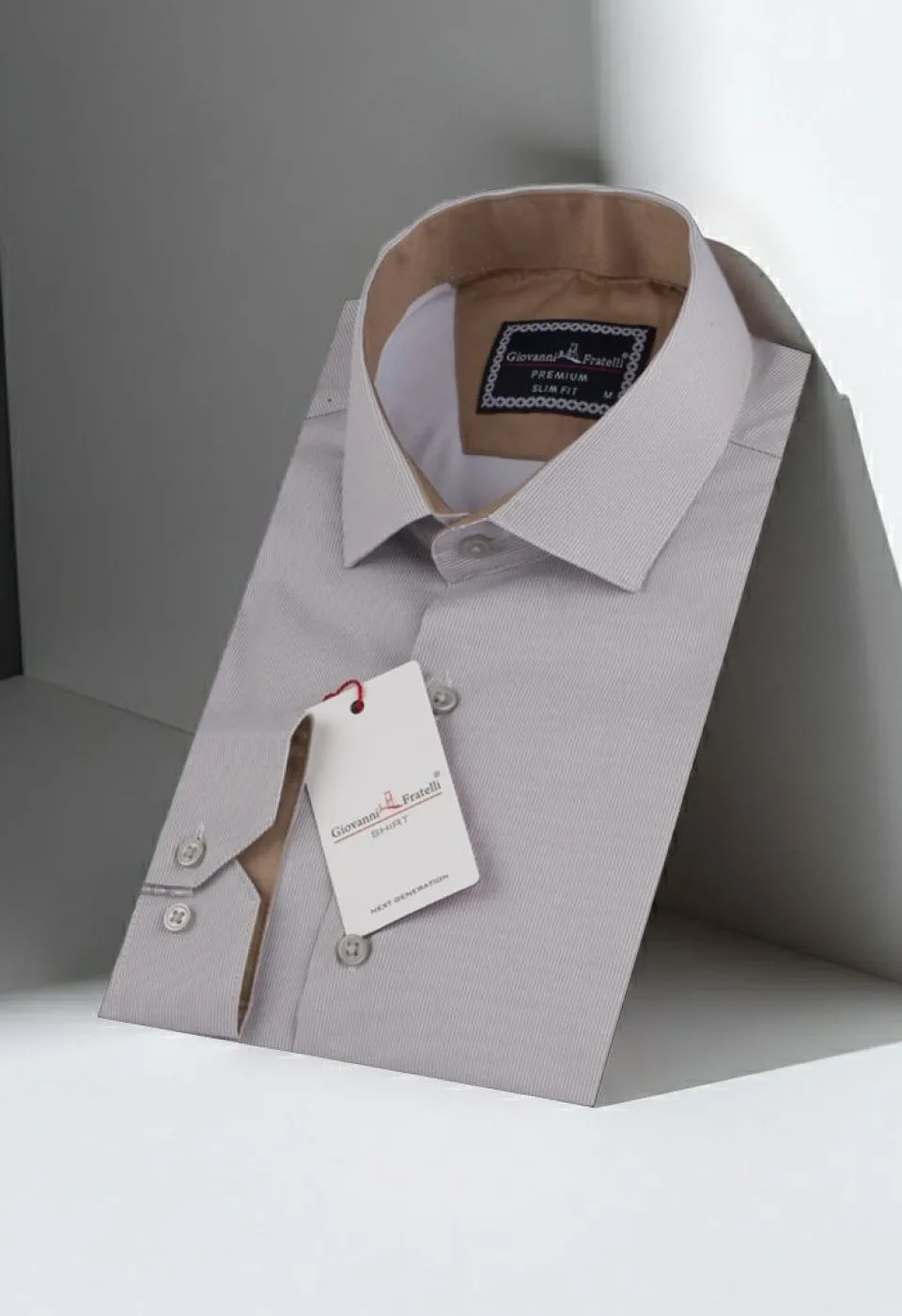 Slim Fit Uzun Kol Desenli Erkek Gömlek 3GMK312177002 - Giovanni Fratelli
