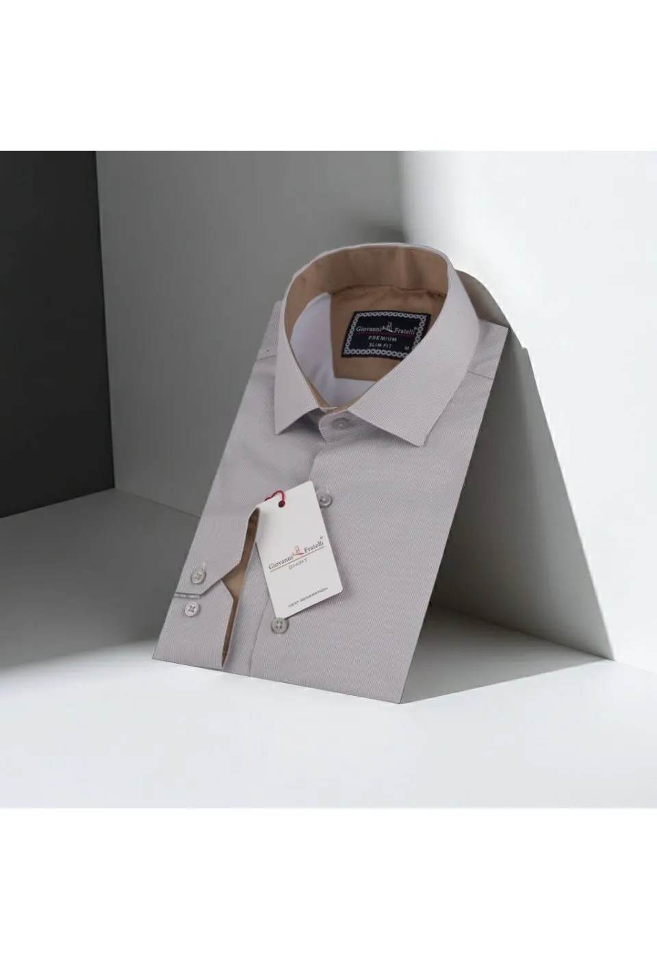 Slim Fit Uzun Kol Desenli Erkek Gömlek 3GMK312177002 - Giovanni Fratelli