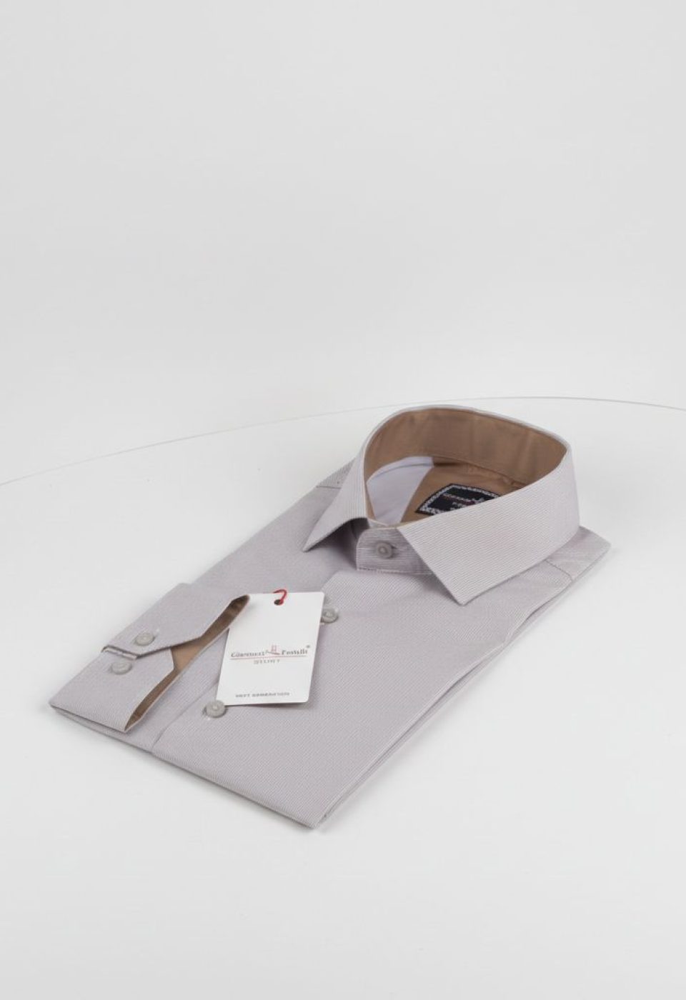 Slim Fit Uzun Kol Desenli Erkek Gömlek 3GMK312177002