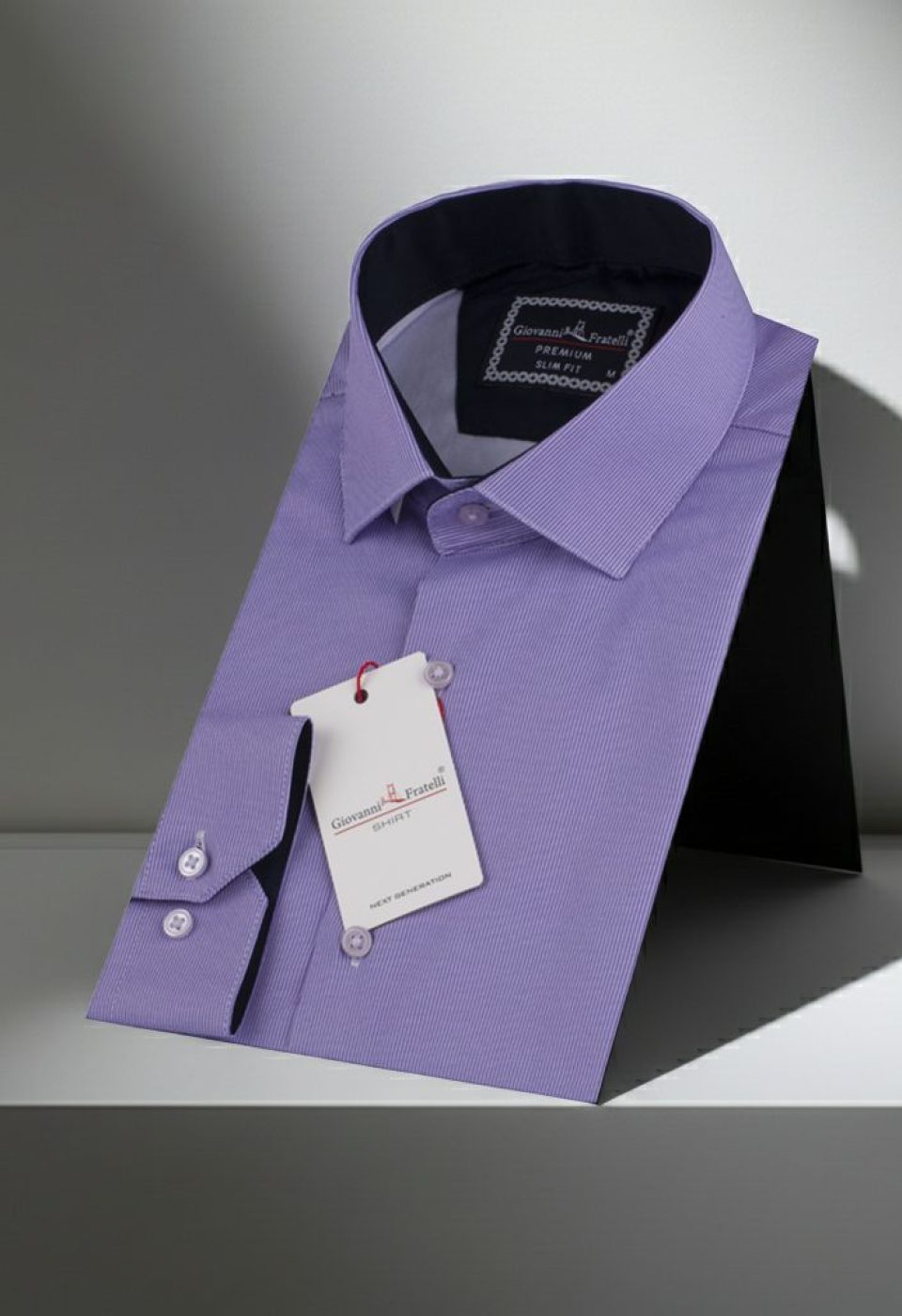 Slim Fit Uzun Kol Desenli Erkek Gömlek 3GMK312177003 - Giovanni Fratelli