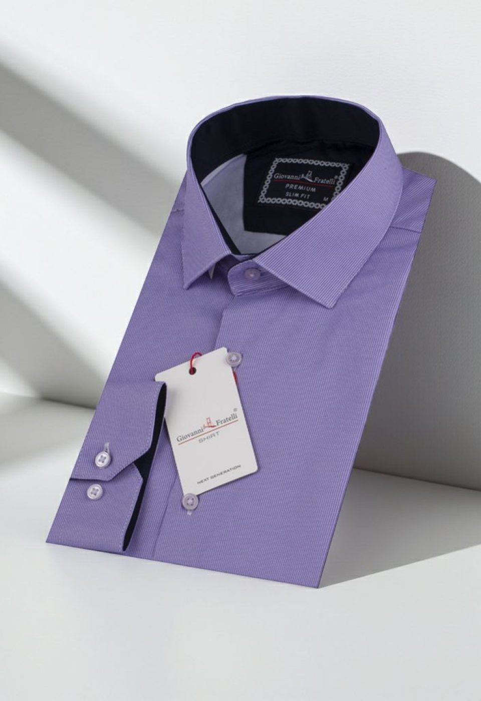 Slim Fit Uzun Kol Desenli Erkek Gömlek 3GMK312177003