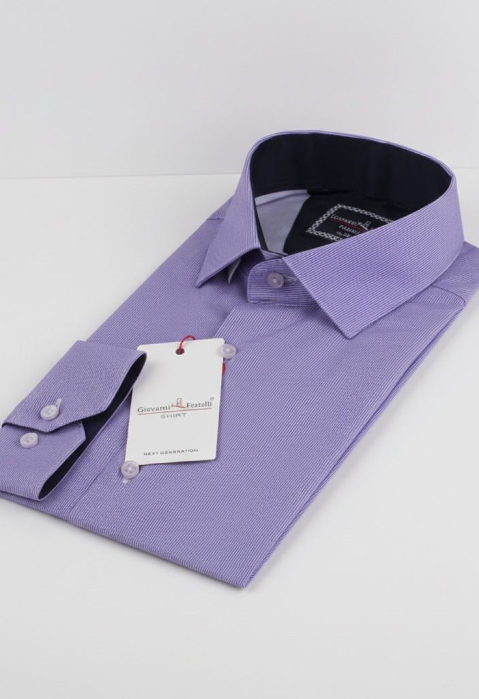 Slim Fit Uzun Kol Desenli Erkek Gömlek 3GMK312177003