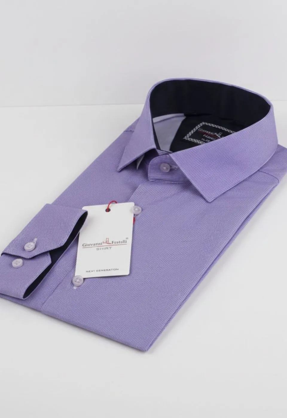 Slim Fit Uzun Kol Desenli Erkek Gömlek 3GMK312177003