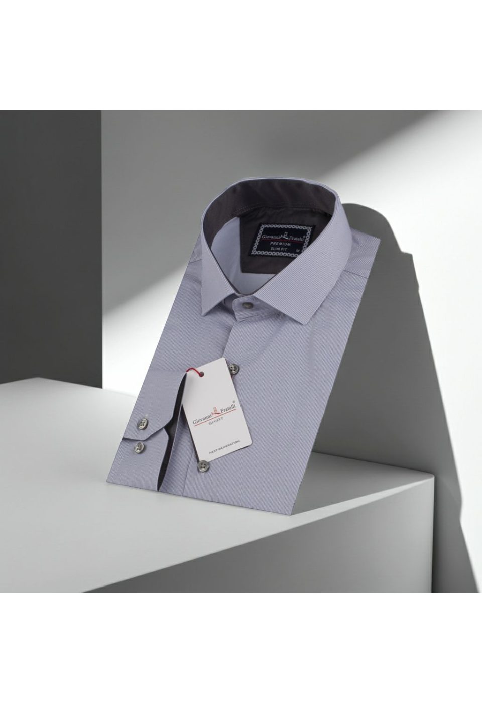 Slim Fit Uzun Kol Desenli Erkek Gömlek 3GMK312177004 - Giovanni Fratelli