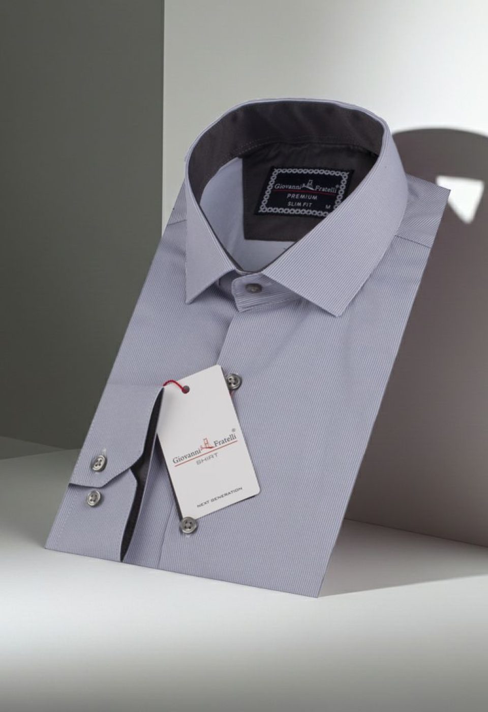 Slim Fit Uzun Kol Desenli Erkek Gömlek 3GMK312177004 - Giovanni Fratelli