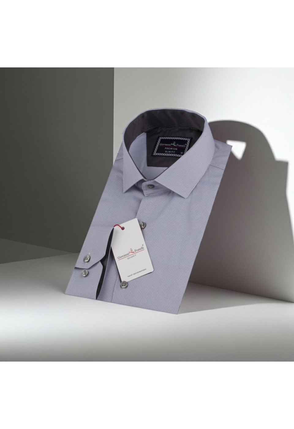 Slim Fit Uzun Kol Desenli Erkek Gömlek 3GMK312177004 - Giovanni Fratelli