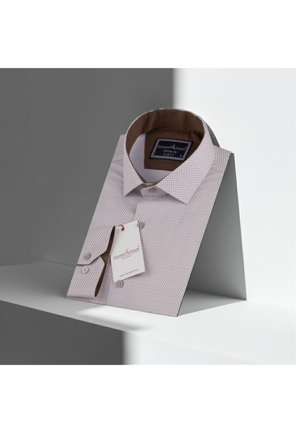 Slim Fit Uzun Kol Desenli Erkek Gömlek 3GMK312177008 - Giovanni Fratelli
