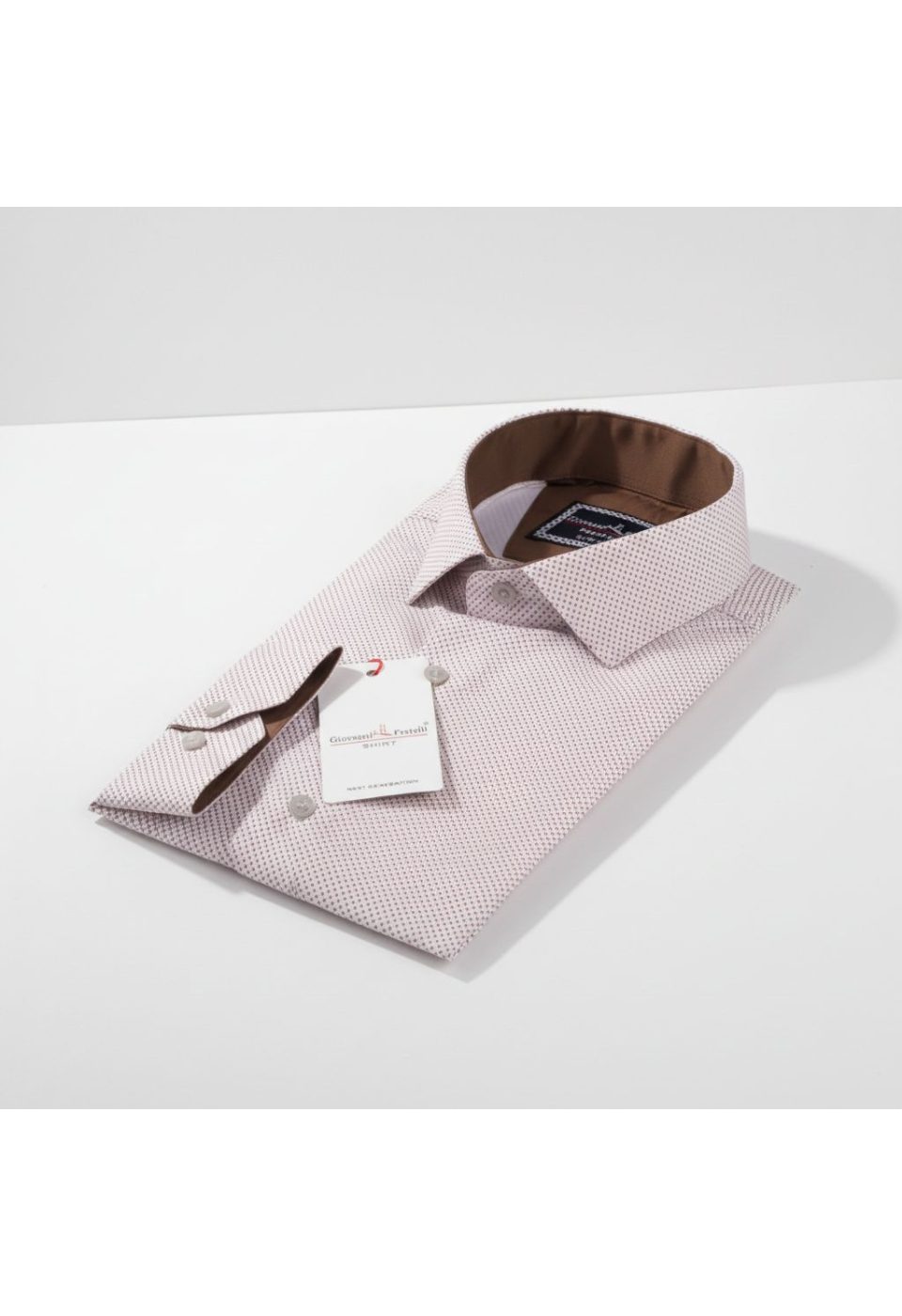 Slim Fit Uzun Kol Desenli Erkek Gömlek 3GMK312177008 - Giovanni Fratelli