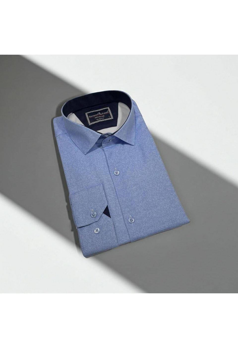 Slim Fit Uzun Kol Desenli Erkek Gömlek 3GMK312177014 - Giovanni Fratelli