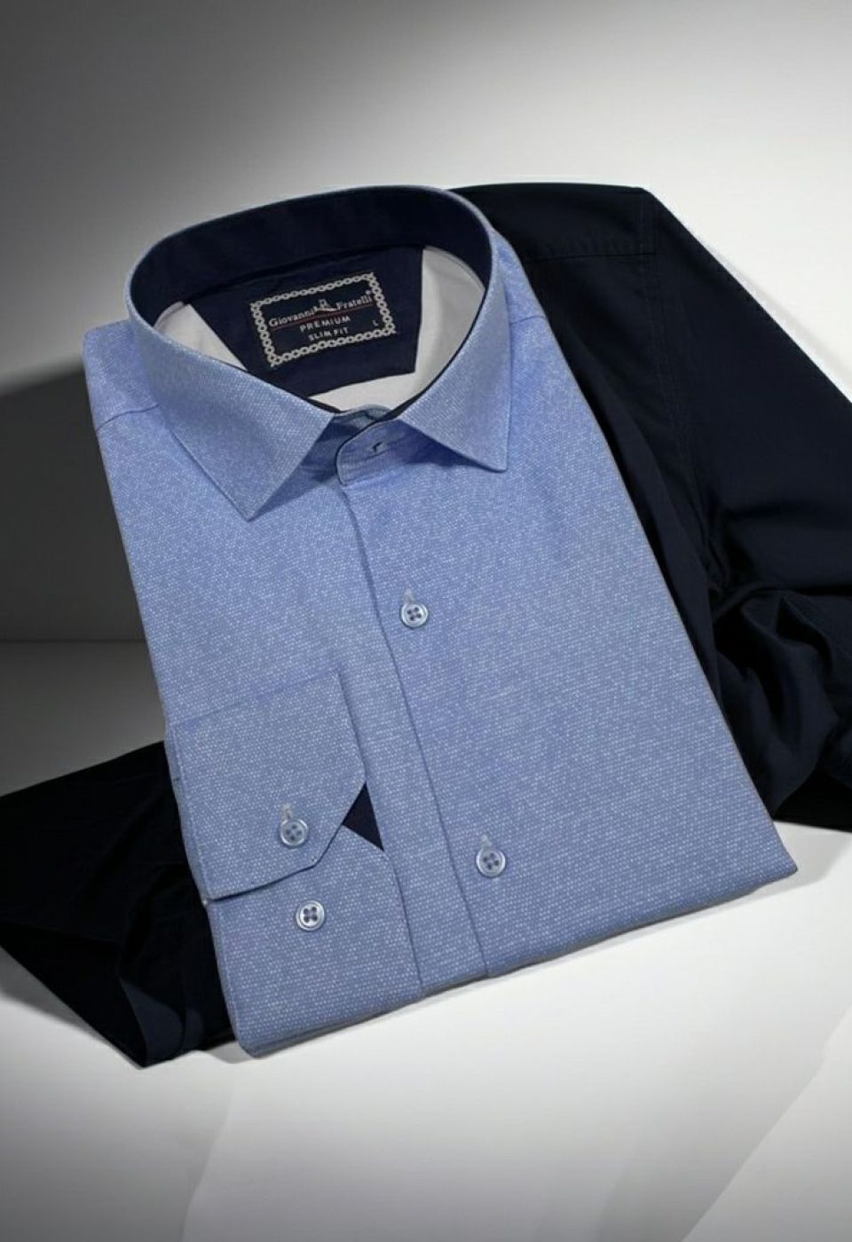 Slim Fit Uzun Kol Desenli Erkek Gömlek 3GMK312177014 - Giovanni Fratelli