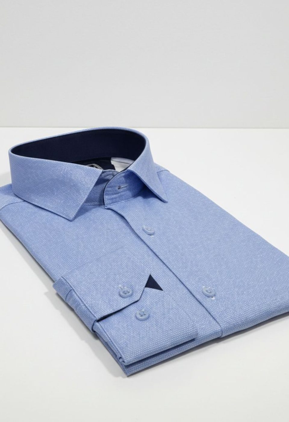 Slim Fit Uzun Kol Desenli Erkek Gömlek 3GMK312177014
