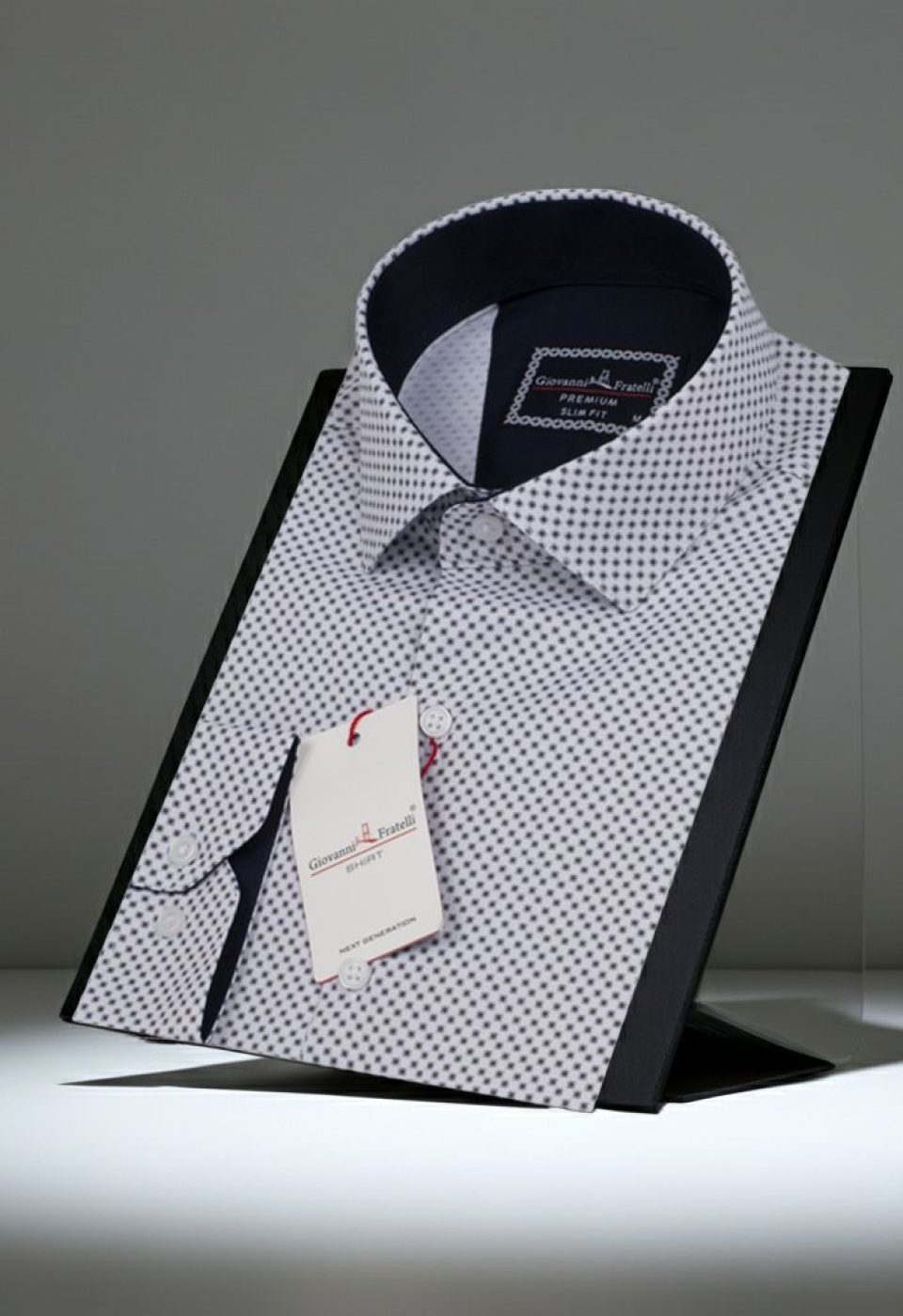 2179 CR SATIN 002 Slim Fit Uzun Kol Desenli Saten Gömlek 3GMK312179002 - Giovanni Fratelli