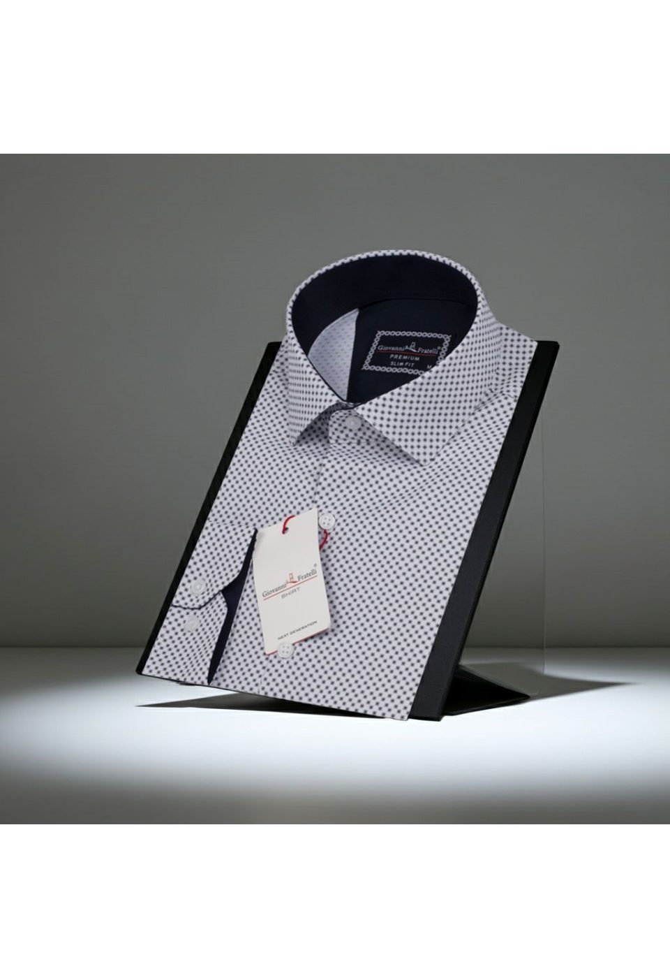 2179 CR SATIN 002 Slim Fit Uzun Kol Desenli Saten Gömlek 3GMK312179002 - Giovanni Fratelli
