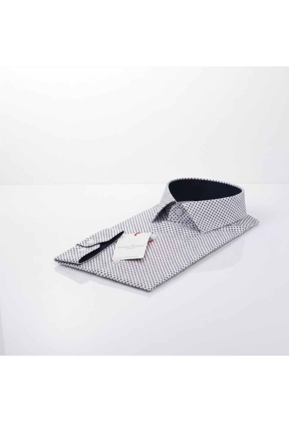 2179 CR SATIN 002 Slim Fit Uzun Kol Desenli Saten Gömlek 3GMK312179002 - Giovanni Fratelli