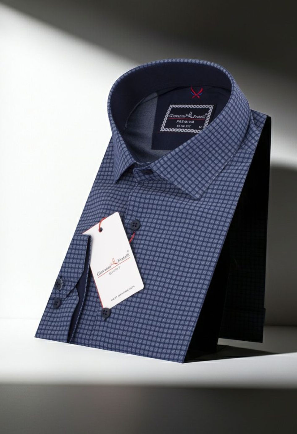Slim Fit Uzun Kol Desenli Erkek Gömlek 3GMK312182003 - Giovanni Fratelli