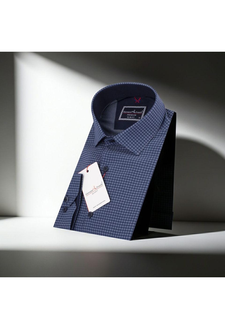 Slim Fit Uzun Kol Desenli Erkek Gömlek 3GMK312182003 - Giovanni Fratelli