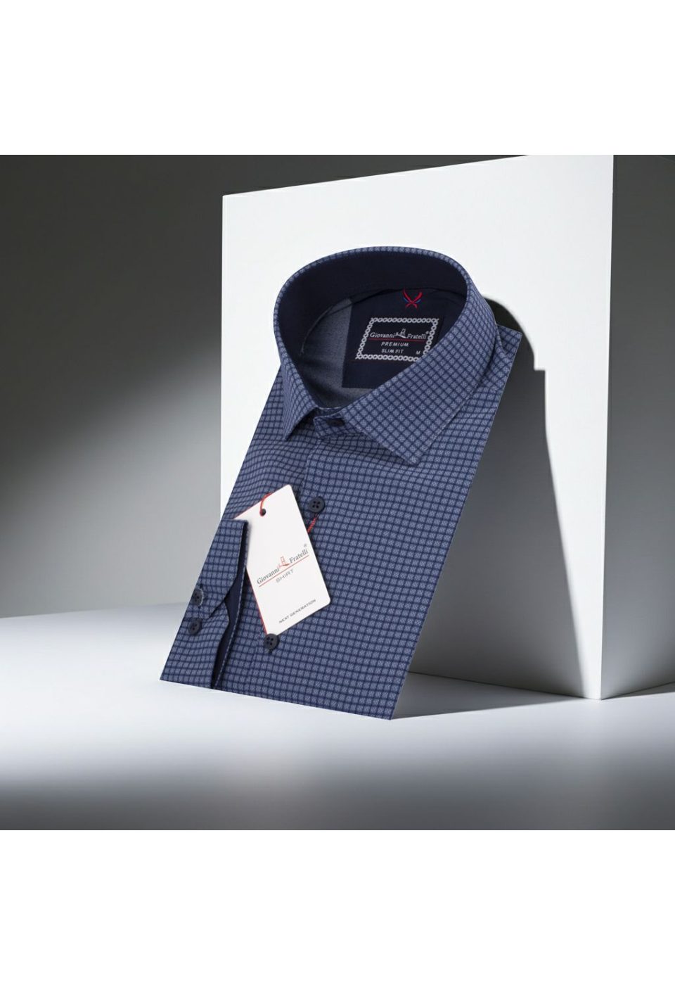 Slim Fit Uzun Kol Desenli Erkek Gömlek 3GMK312182003 - Giovanni Fratelli