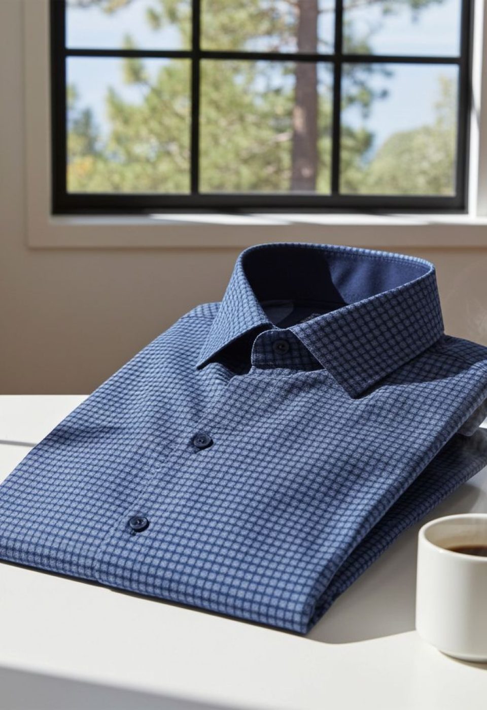 Slim Fit Uzun Kol Desenli Erkek Gömlek 3GMK312182003