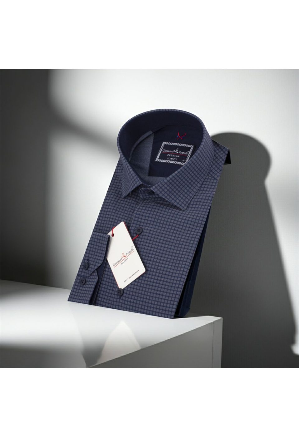 Slim Fit Uzun Kol Desenli Erkek Gömlek 3GMK312182006 - Giovanni Fratelli