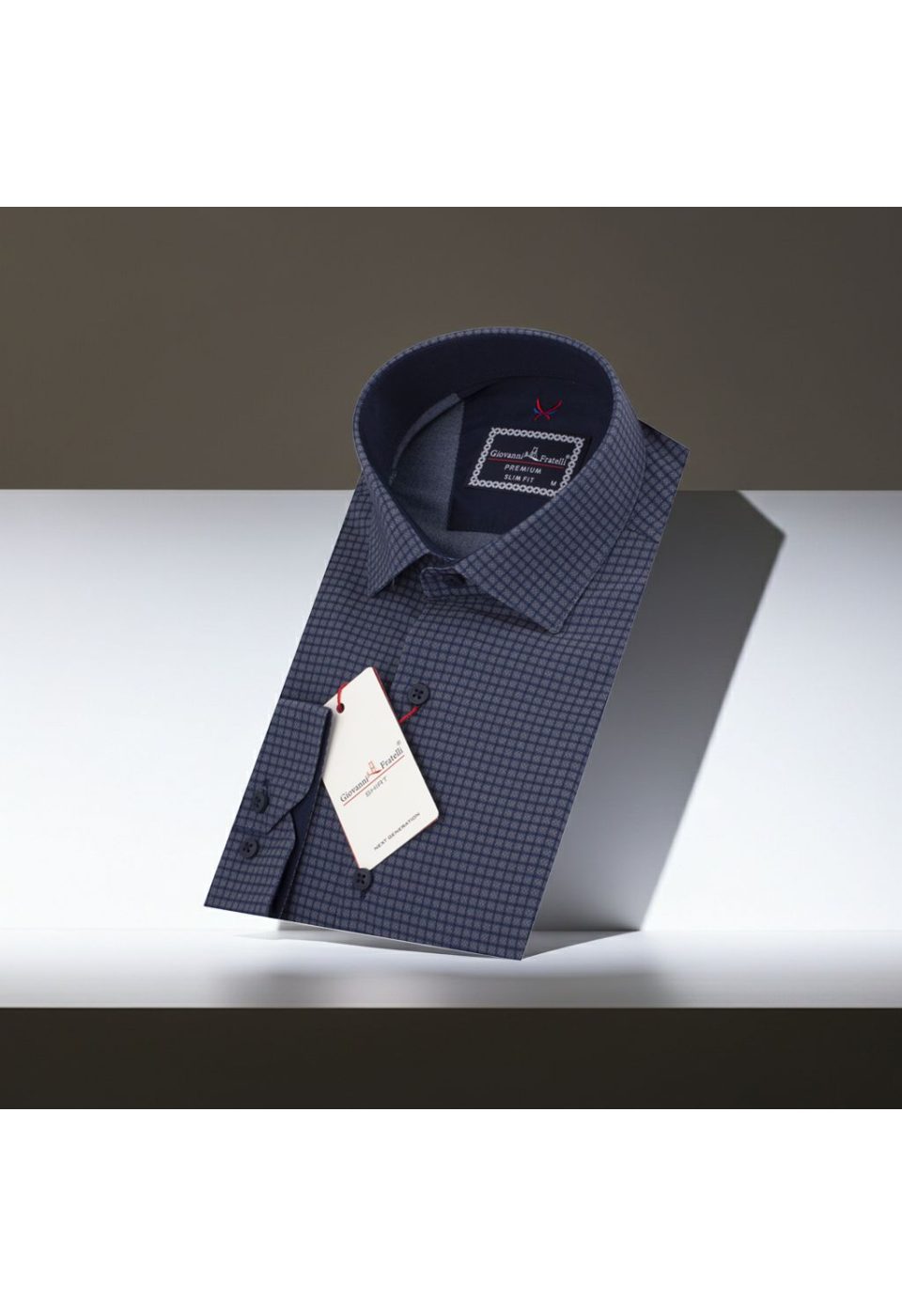 Slim Fit Uzun Kol Desenli Erkek Gömlek 3GMK312182006 - Giovanni Fratelli