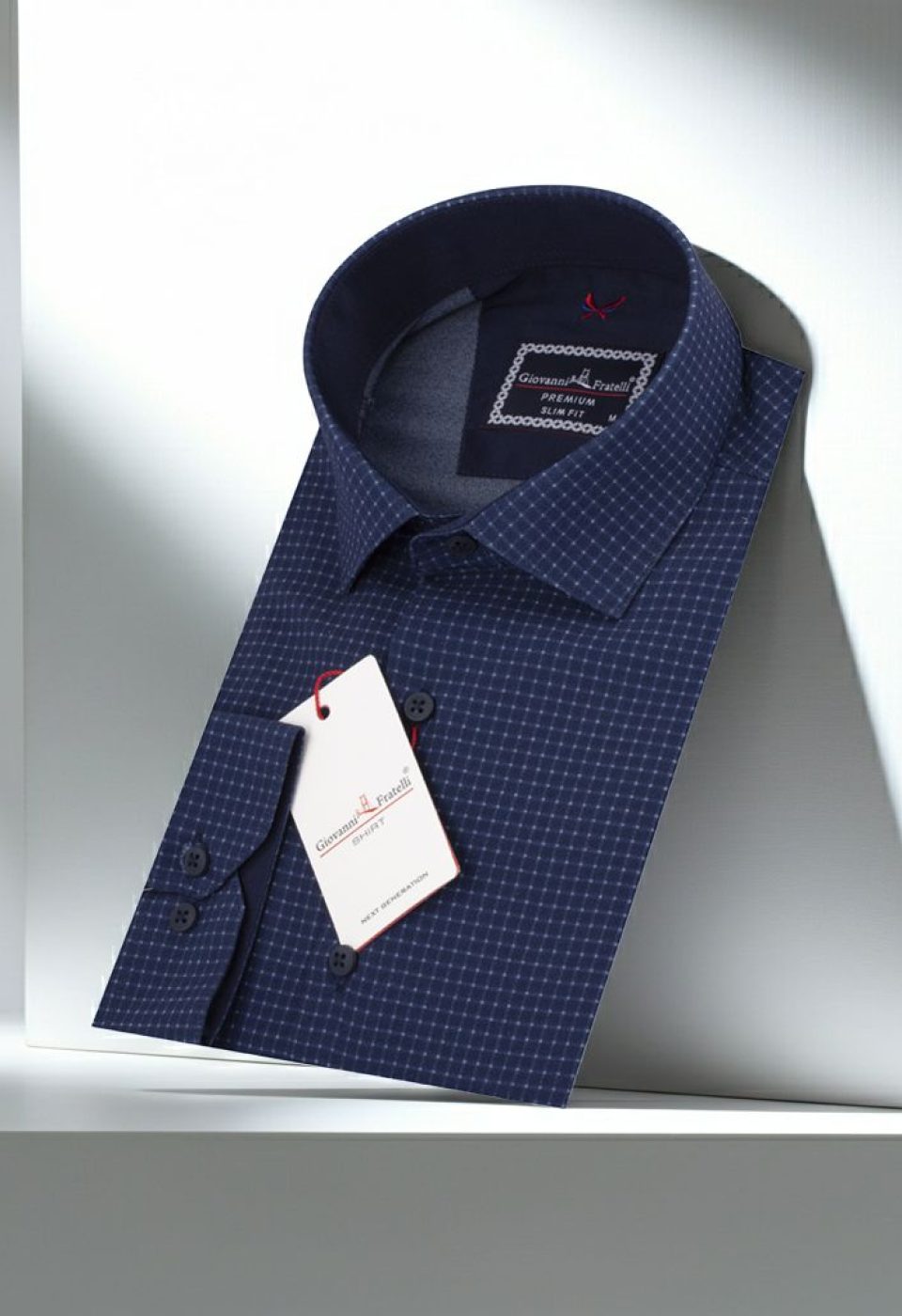 Slim Fit Uzun Kol Desenli Erkek Gömlek 3GMK312182007