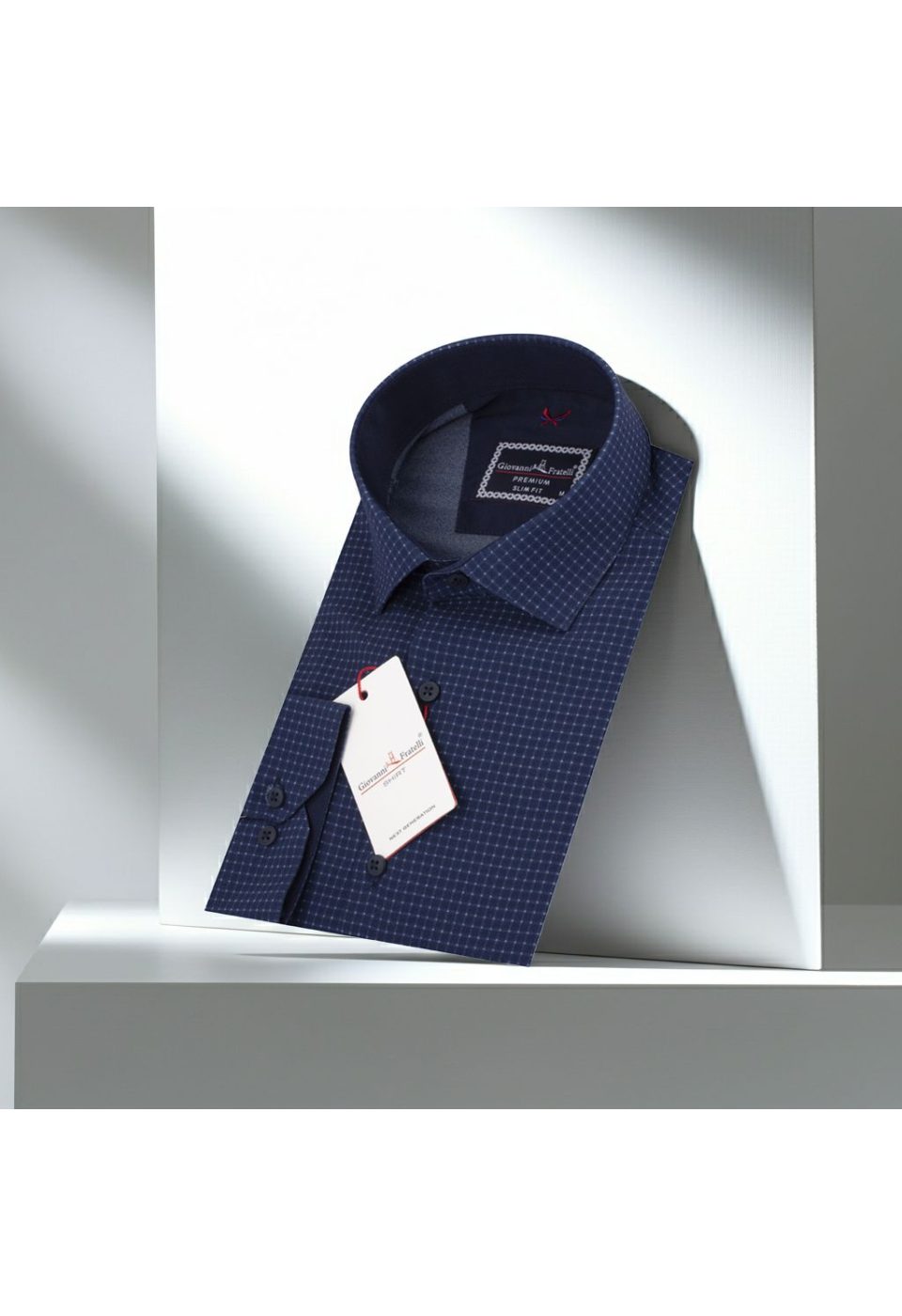 Slim Fit Uzun Kol Desenli Erkek Gömlek 3GMK312182007 - Giovanni Fratelli