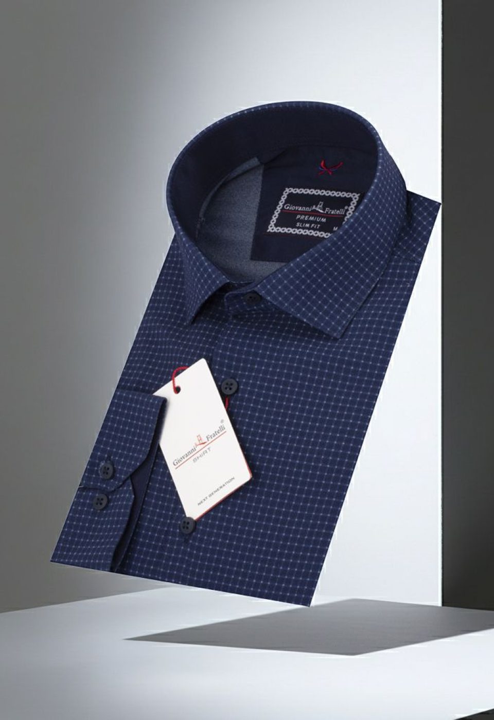 Slim Fit Uzun Kol Desenli Erkek Gömlek 3GMK312182007 - Giovanni Fratelli