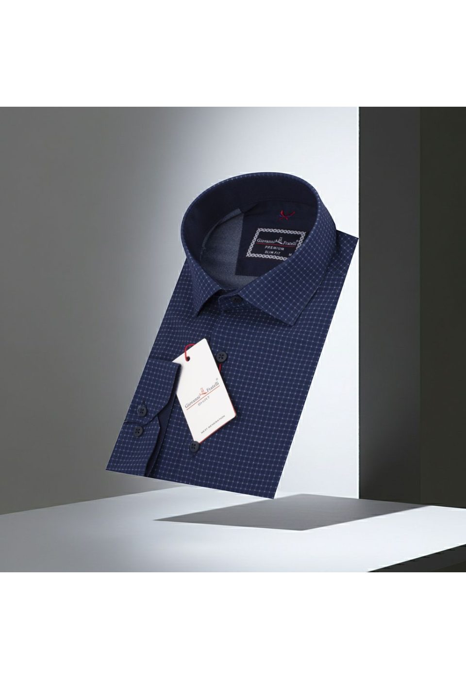 Slim Fit Uzun Kol Desenli Erkek Gömlek 3GMK312182007 - Giovanni Fratelli