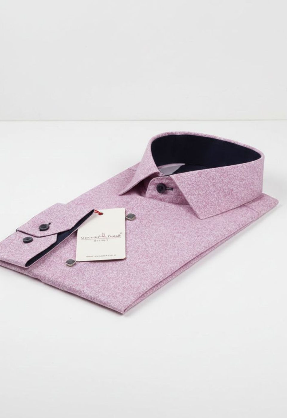 2188 CR SATIN 004 Slim Fit Uzun Kol Desenli Saten Gömlek 3GMK312188004 - Giovanni Fratelli