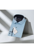 Slim Fit Uzun Kol Desenli Saten Gömlek 3GMMK312189008 Slim Fit Uzun Kol Desenli Saten Gömlek 3GMMK312189008