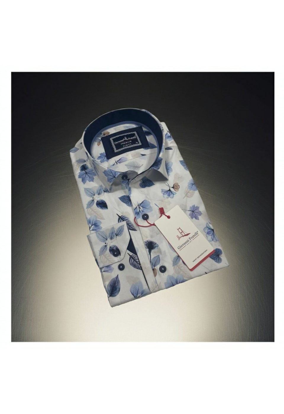 4206 CR 002 Slim Fit Uzun Kol Desenli Erkek Gömlek 3GMK314206002 - Giovanni Fratelli