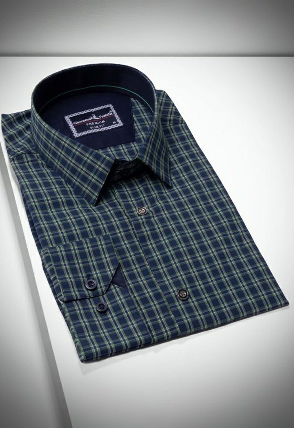 Slim Fit Uzun Kol Desenli Erkek Gömlek 3GMK316101001