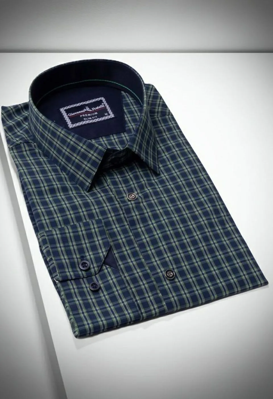 Slim Fit Uzun Kol Desenli Erkek Gömlek 3GMK316101001