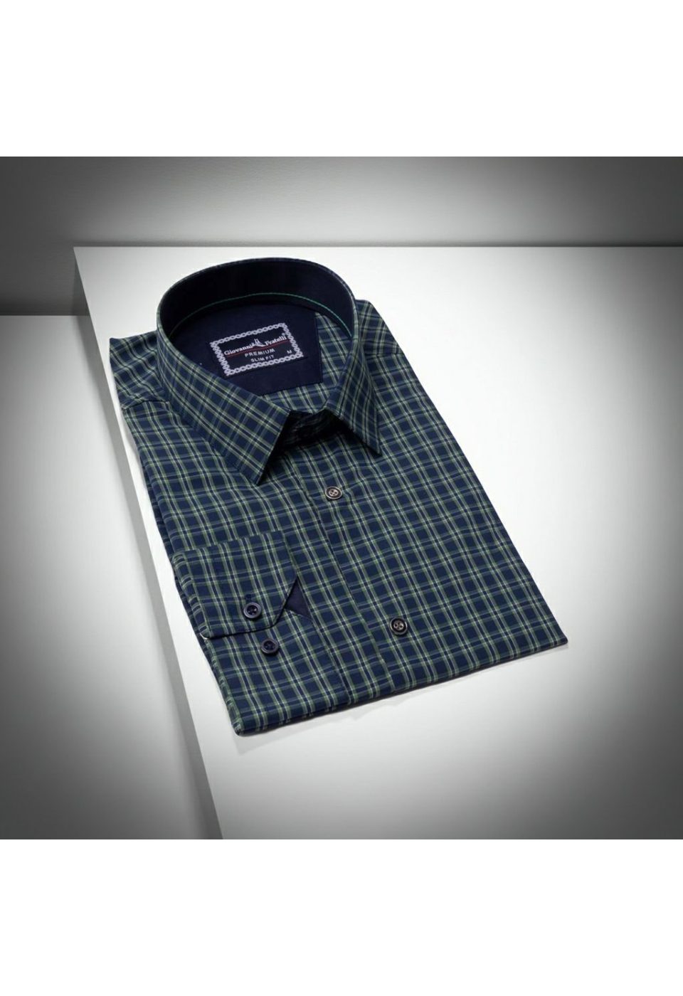 6101 CR 001 Slim Fit Uzun Kol Desenli Erkek Gömlek 3GMK316101001 - Giovanni Fratelli
