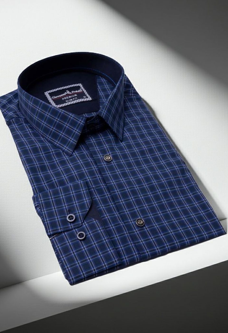 Slim Fit Uzun Kol Desenli Erkek Gömlek 3GMK316101005