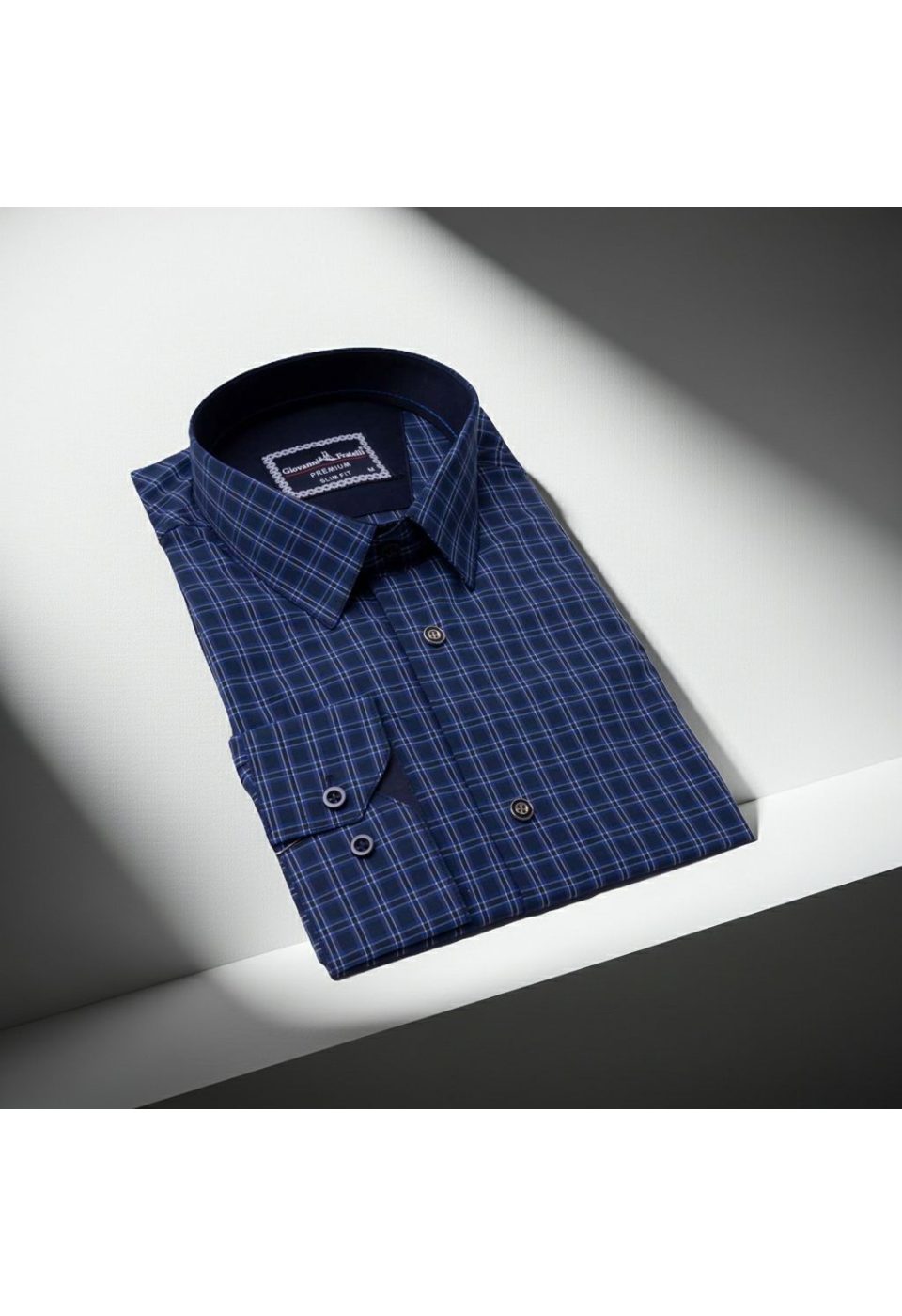 6101 CR 005 Slim Fit Uzun Kol Desenli Erkek Gömlek 3GMK316101005 - Giovanni Fratelli
