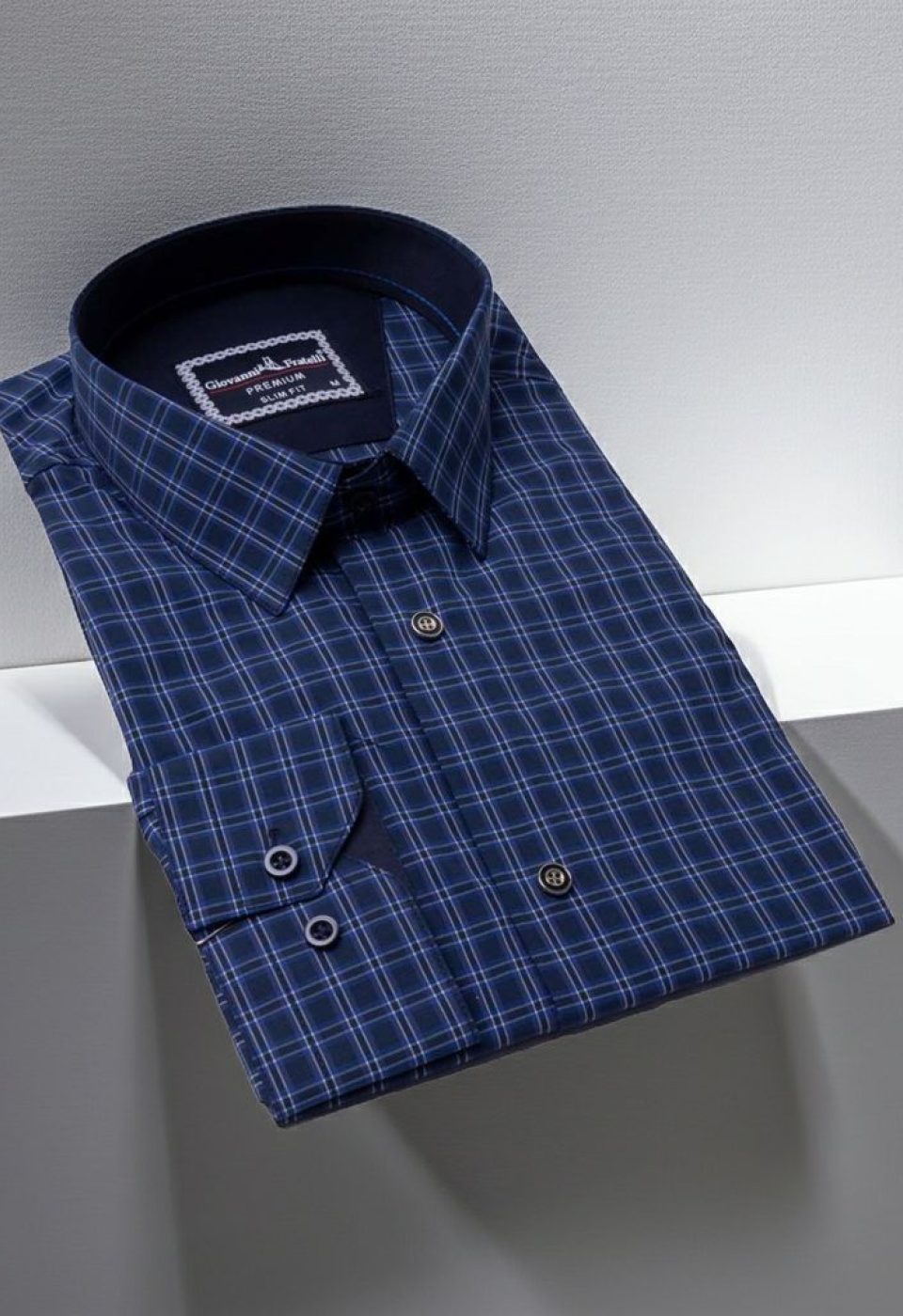 6101 CR 005 Slim Fit Uzun Kol Desenli Erkek Gömlek 3GMK316101005 - Giovanni Fratelli