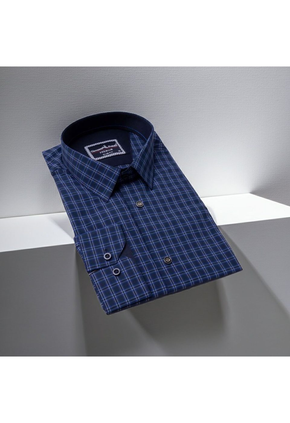6101 CR 005 Slim Fit Uzun Kol Desenli Erkek Gömlek 3GMK316101005 - Giovanni Fratelli