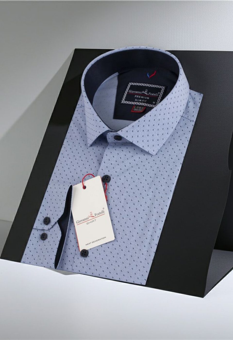 8 Drop Slim Fit Uzun Kol Desenli Erkek Gömlek 3GMK312192002