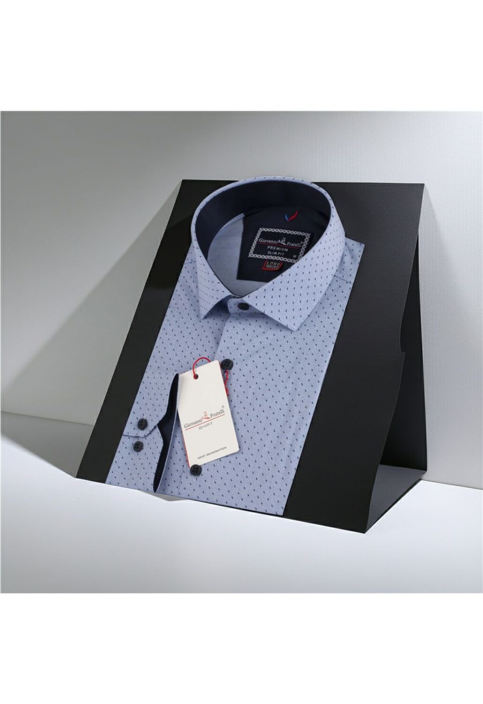 2192 CR 8 DROP 002 8 Drop Slim Fit Uzun Kol Desenli Erkek Gömlek 3GMK312192002 - Giovanni Fratelli