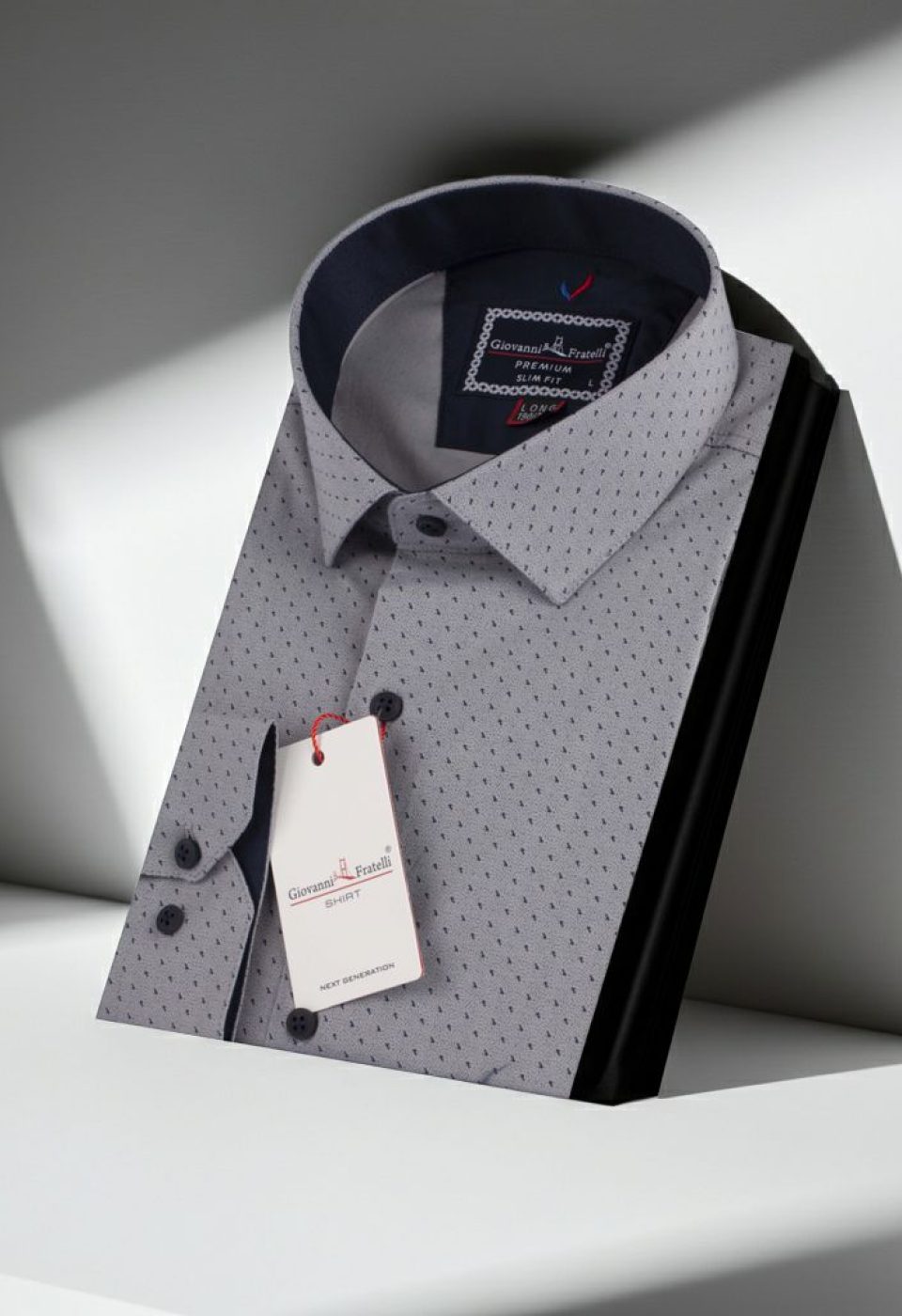 8 Drop Slim Fit Uzun Kol Desenli Erkek Gömlek 3GMK312192003