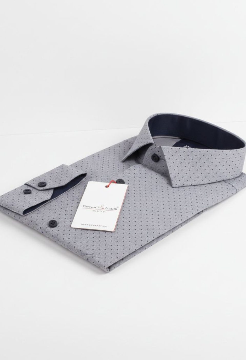 2192 CR 8 DROP 003 8 Drop Slim Fit Uzun Kol Desenli Erkek Gömlek 3GMK312192003 - Giovanni Fratelli