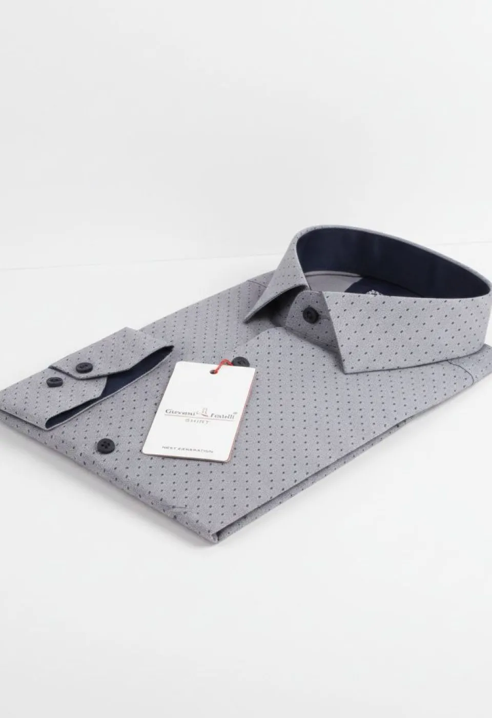 8 Drop Slim Fit Uzun Kol Desenli Erkek Gömlek 3GMK312192003 - Giovanni Fratelli