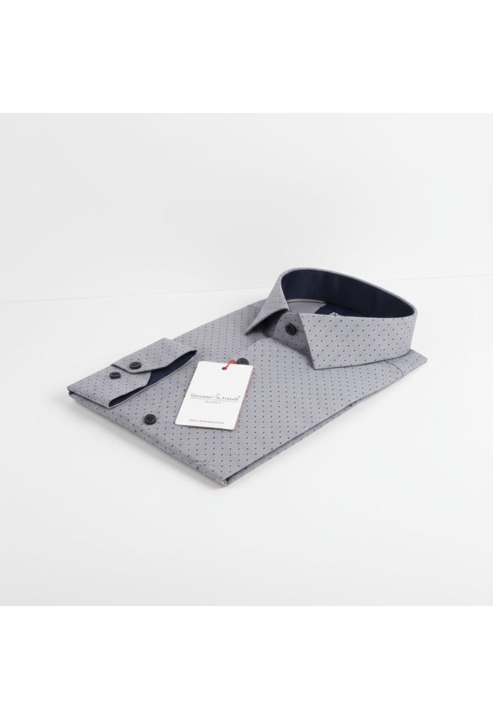 2192 CR 8 DROP 003 8 Drop Slim Fit Uzun Kol Desenli Erkek Gömlek 3GMK312192003 - Giovanni Fratelli