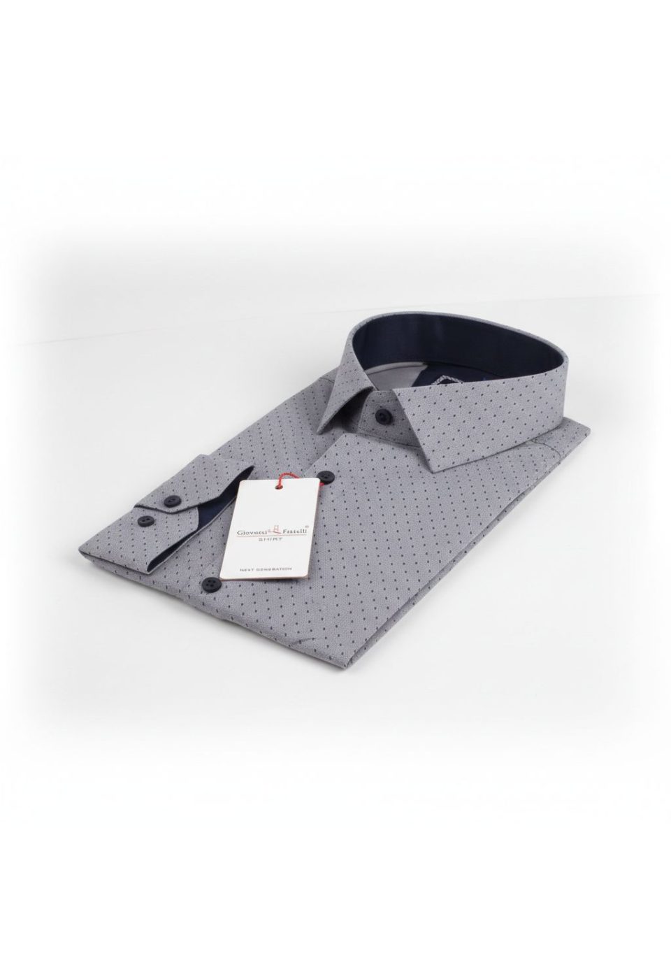 2192 CR 8 DROP 003 8 Drop Slim Fit Uzun Kol Desenli Erkek Gömlek 3GMK312192003 - Giovanni Fratelli