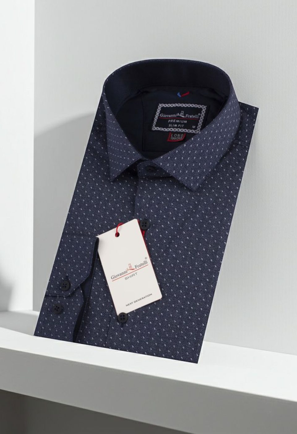 8 Drop Slim Fit Uzun Kol Desenli Erkek Gömlek 3GMK312192004