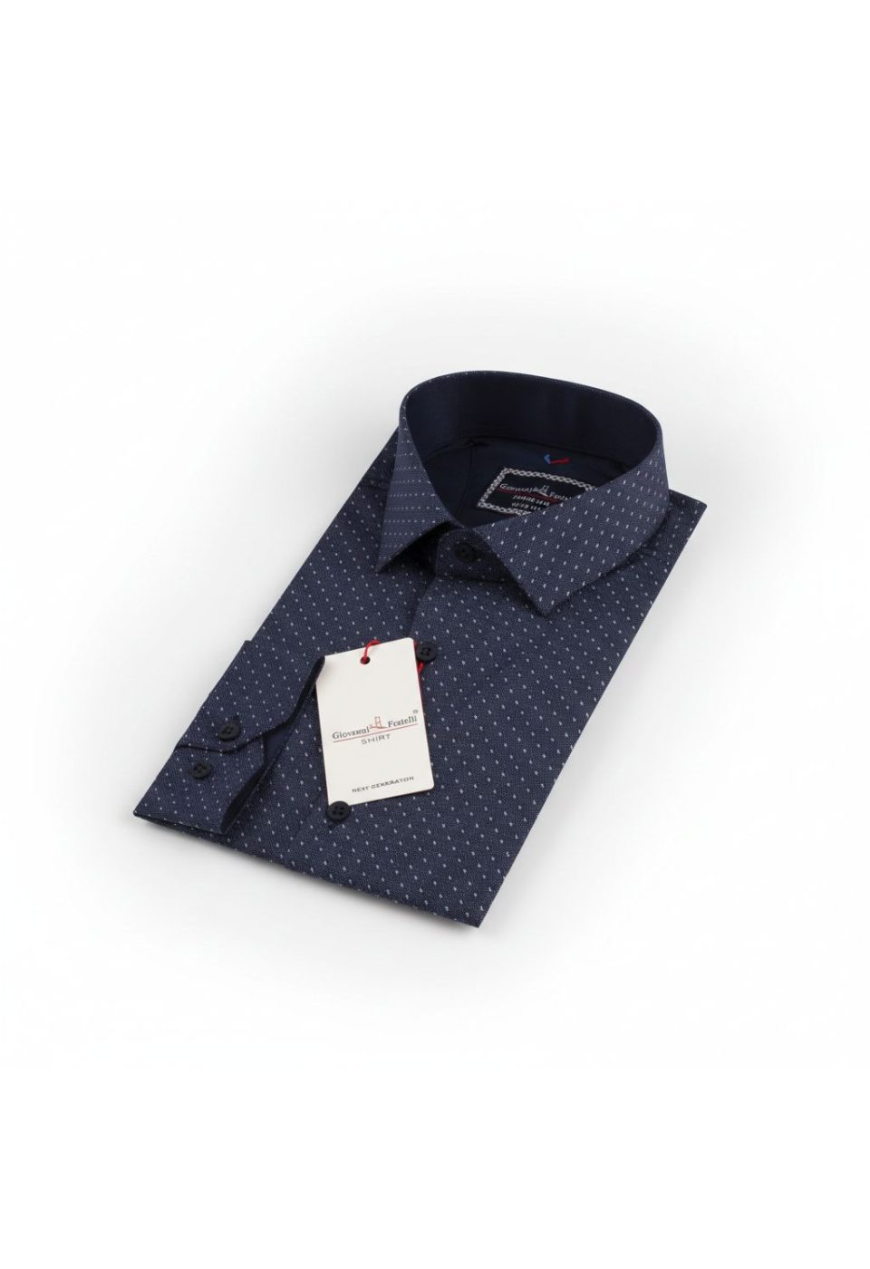 8 Drop Slim Fit Uzun Kol Desenli Erkek Gömlek 3GMK312192004 - Giovanni Fratelli