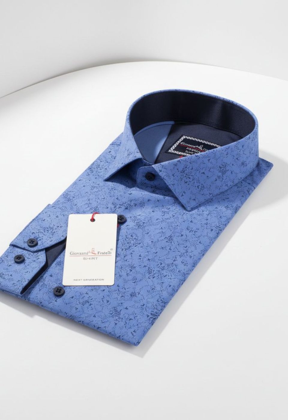 8 Drop Slim Fit Uzun Kol Desenli Erkek Gömlek 3GMK312194002