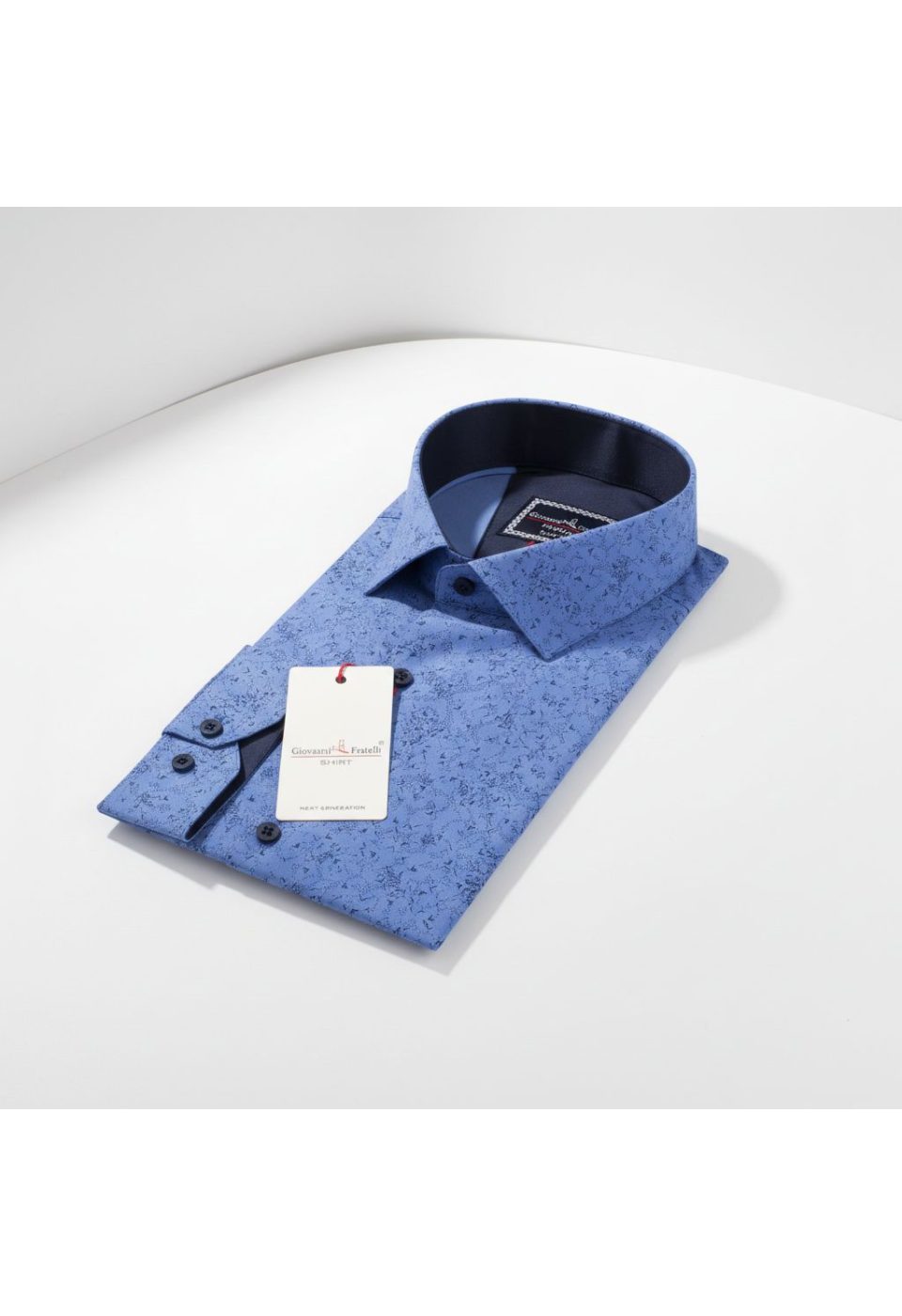 8 Drop Slim Fit Uzun Kol Desenli Erkek Gömlek 3GMK312194002 - Giovanni Fratelli